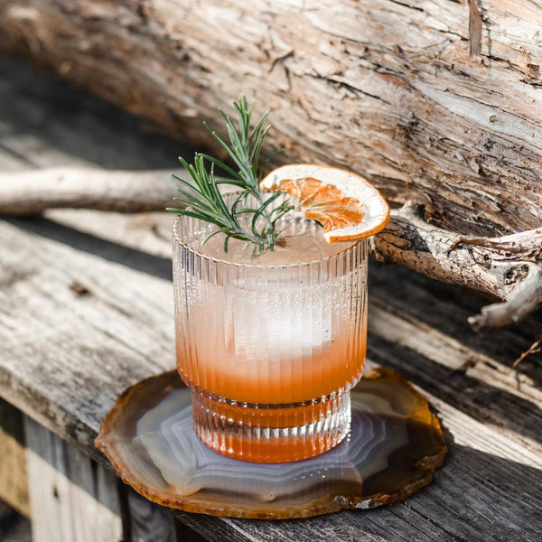 Smoky Grapefruit Fizz Cocktail with Purely Fruit / Herb / Botanical Infusions