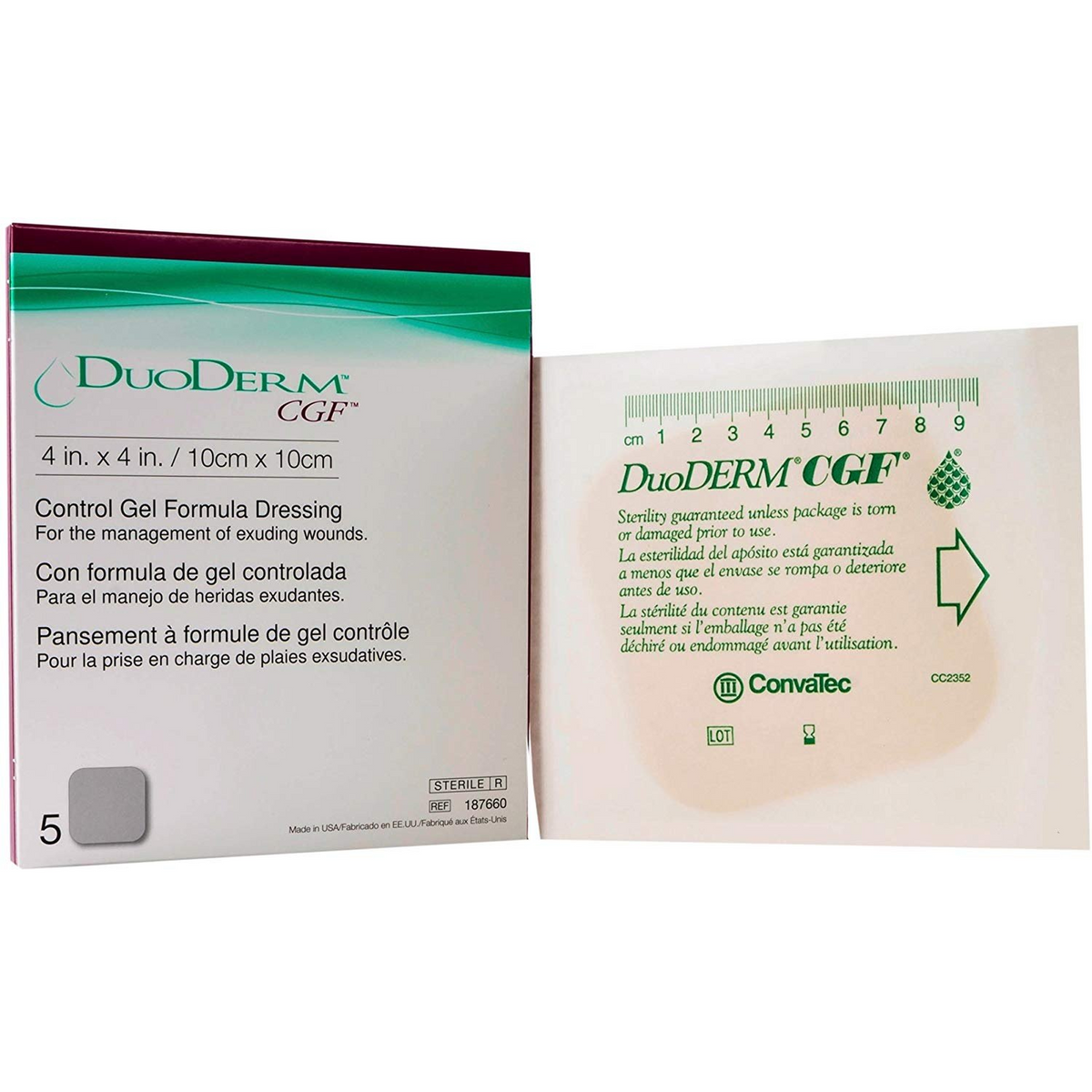 dressing duoderm hydrocolloid cgf single