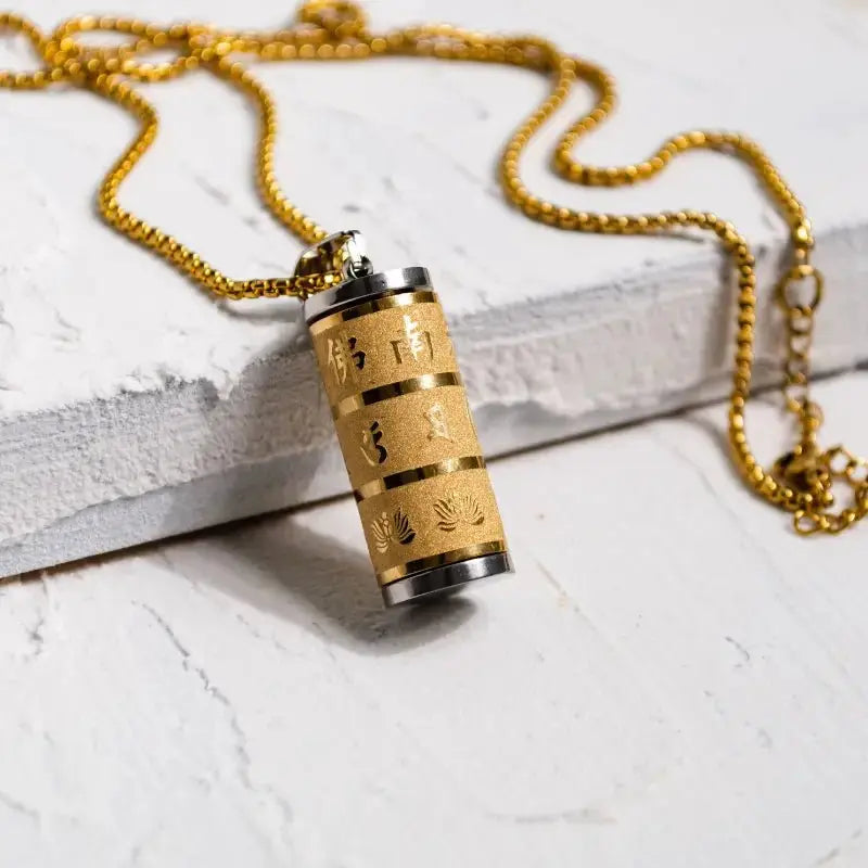 Prayer Wheel Mantra Necklace - Mystic Soul Jewelry