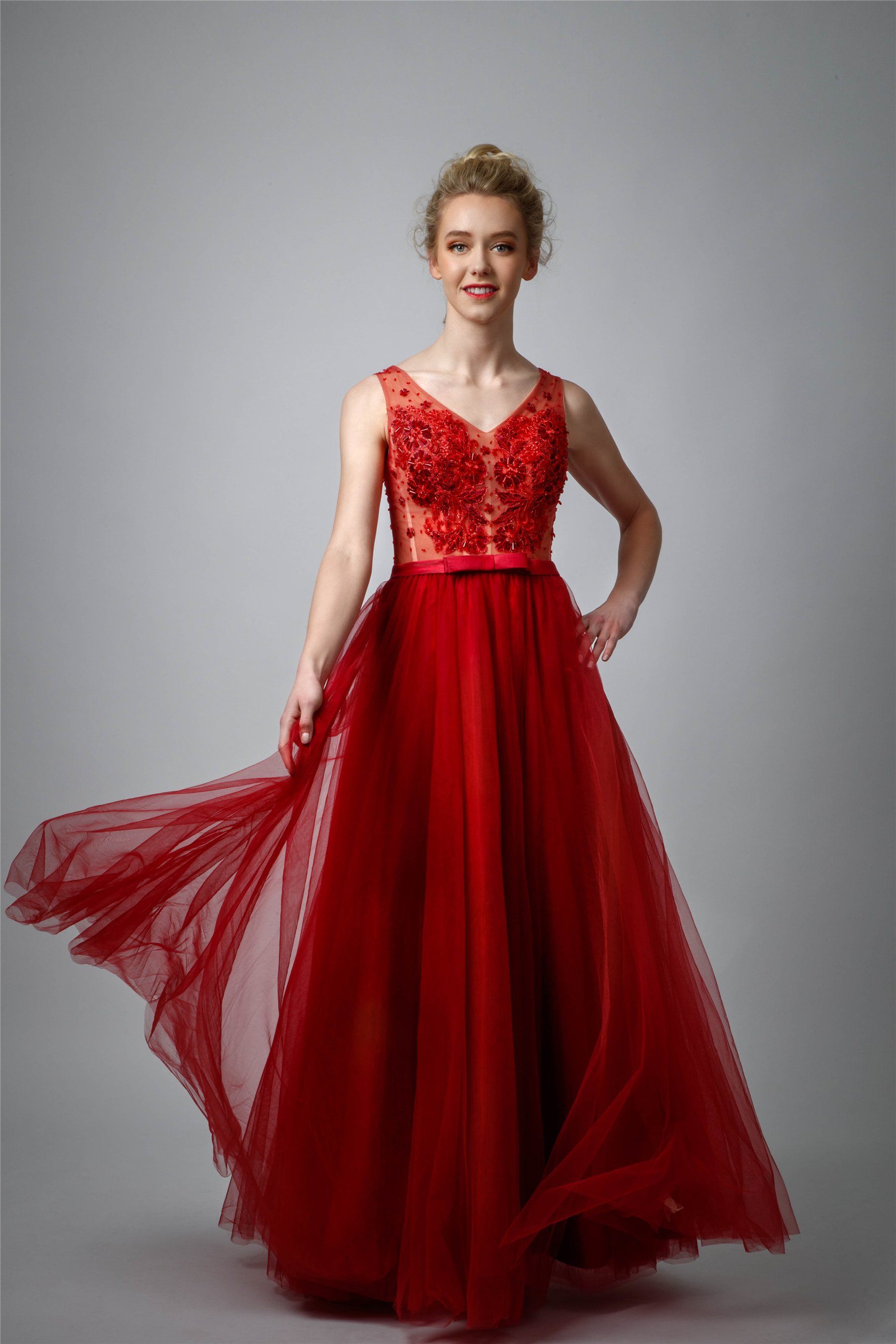 Windsor Alani Strappy Back Satin Formal Dress | Vancouver Mall