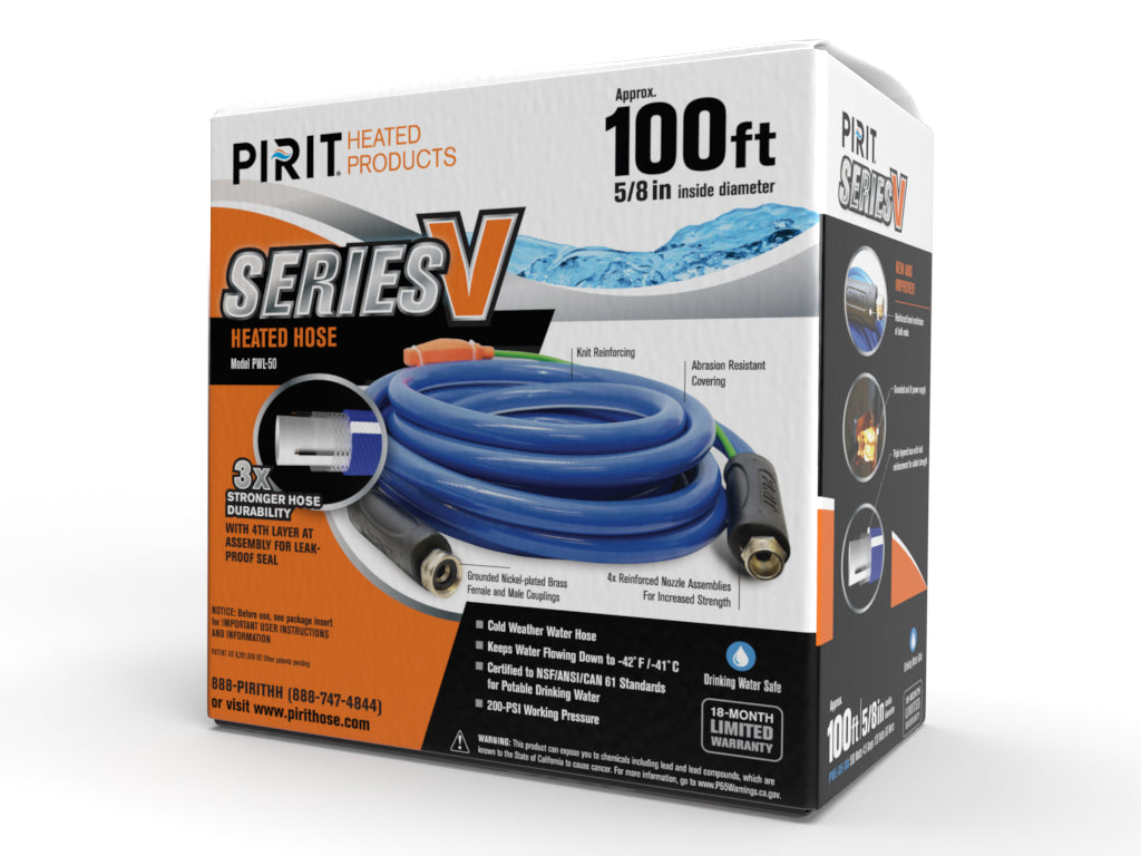 New! 100' Series V PIRIT Heated Hose