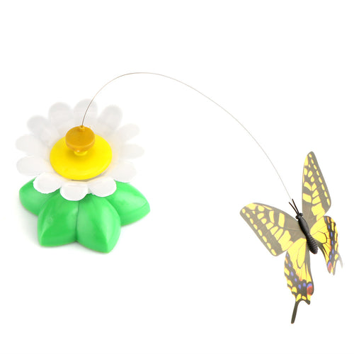 Electric Rotating Colorful Butterfly Toy For Cats