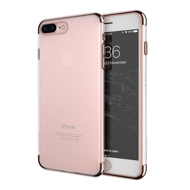 coque iphone 7 transparent rose