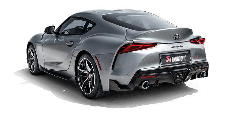 A90 Supra with Akrapovic Slip-On Line Titanium Exhaust System