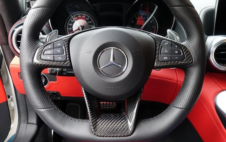 Autotecknic Interior Steering Wheel Trim For Mercedes Benz W5 C63 Am Autotalent