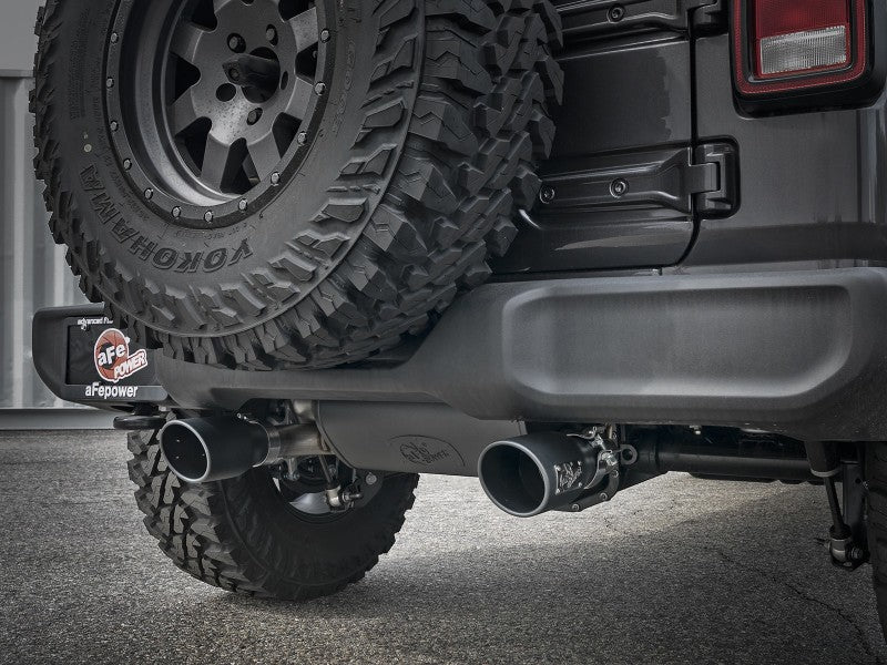 aFe Rebel Series 409 Stainless Steel Cat-Back Exhaust 18-21 Jeep Wrang –  AutoTalent