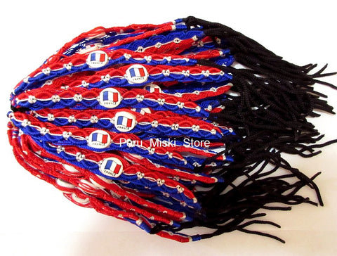 50 France Flag Friendship Bracelets