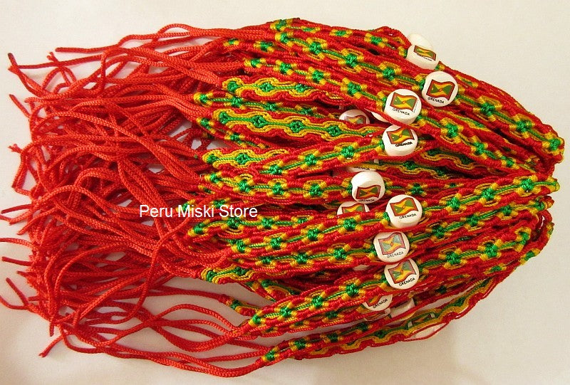 50 Grenada Flag Friendship Bracelets