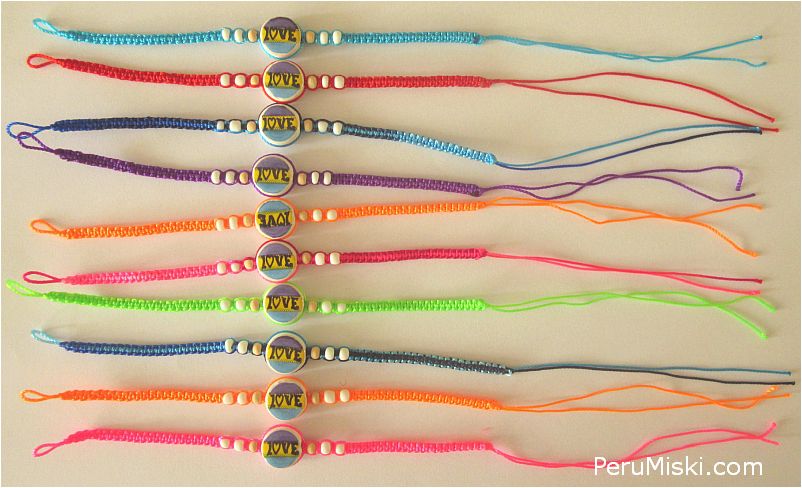 Friendship Bracelets with Love text