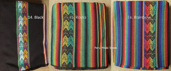 Inca Mantas, acrylic fabric 120x100 cm