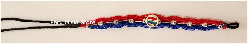 Paraguay Flag Friendship Bracelets