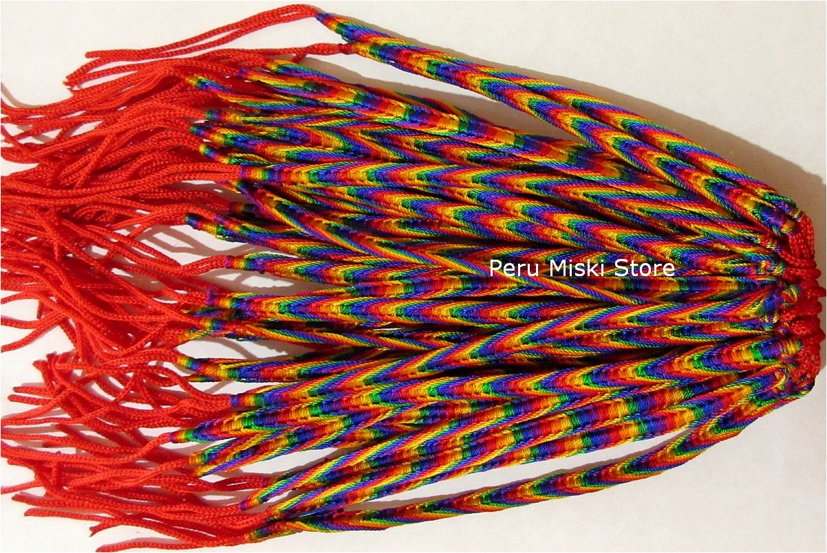 Friendship Bracelets Rainbow Fishbone knot