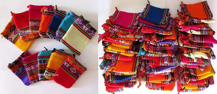 Jewelry pouches from Peru - Very colorful