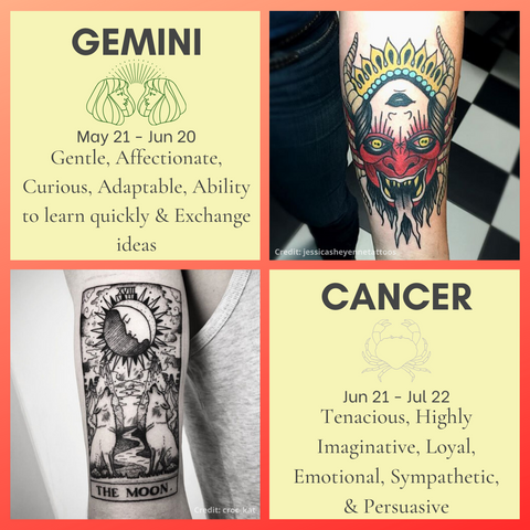 Creative Astrology Tattoo Ideas for Every Zodiac Sign  See Photos   Glamour UK