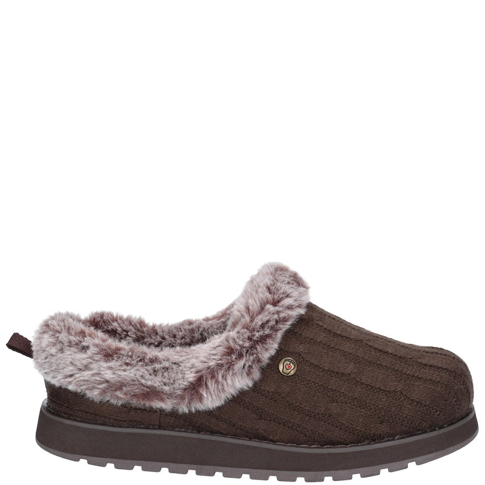 skechers bobs women's keepsakes ice angel slipper