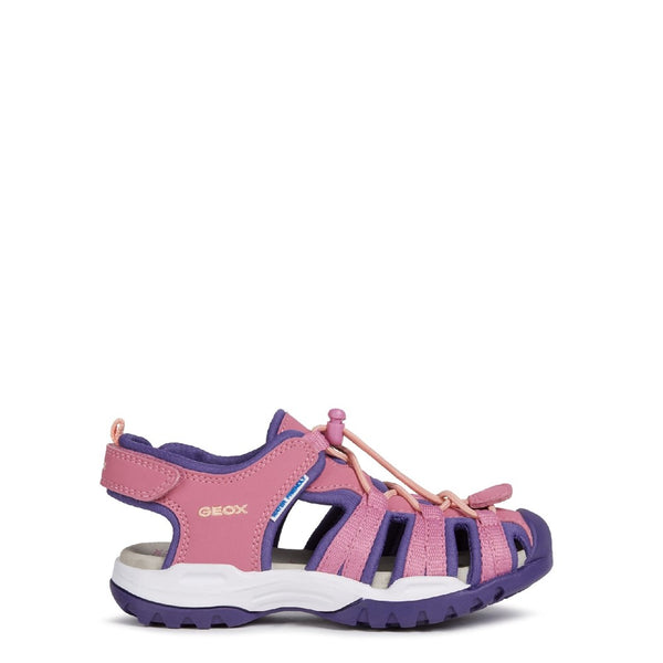 Girls Geox J Borealis Girl B Lace Up Sandal Bright Pink | Brantano