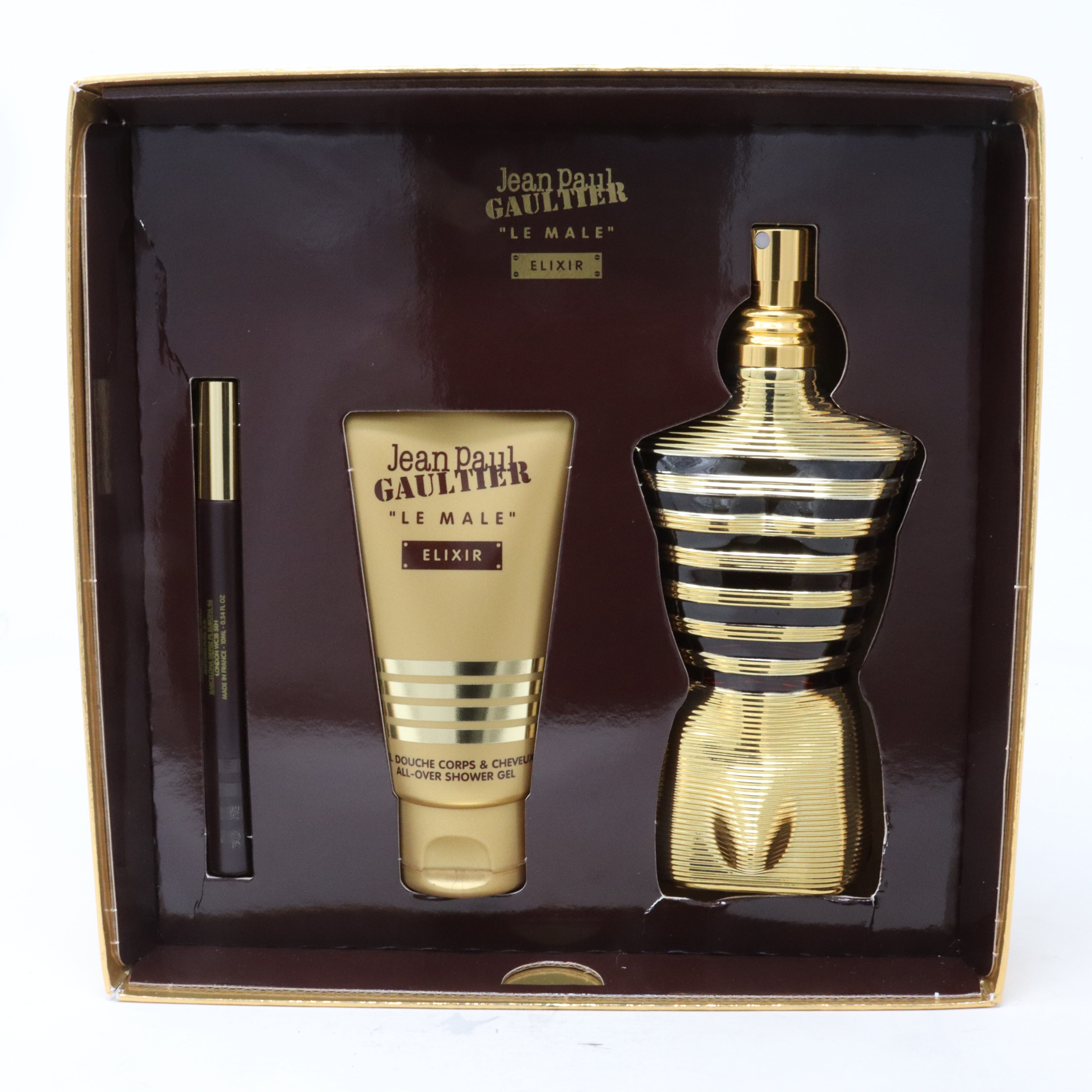 Jean Paul Gaultier Le Male Elixir Parfum 3-Pcs Gift Set