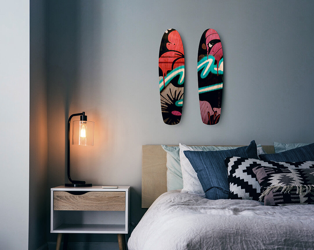 how to mount skateboard deck on wall, how to hang a skateboard vertically