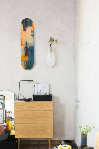 skateboard deck wall mount, how to hang skateboard on wall