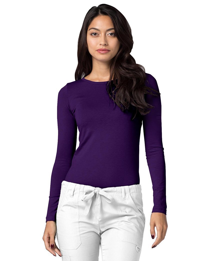 Adar Universal Long Sleeve Comfort Tee - Lydiasuniforms