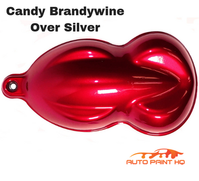 Candy Brandywine over Silver Base Complete Gallon Kit, Auto Paint HQ