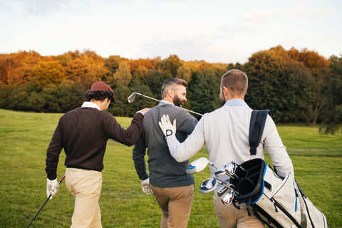 Men Wearing Country Club Attire at a Golf Club