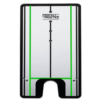 The Putting Alignment Mirror. Multiple lines are on the surface, allowing for more guidance with each hit.