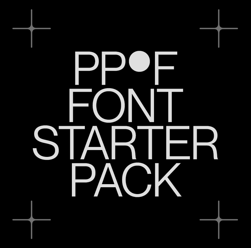 The Pangram Pangram® Font Starter Pack – Pangram Pangram Foundry