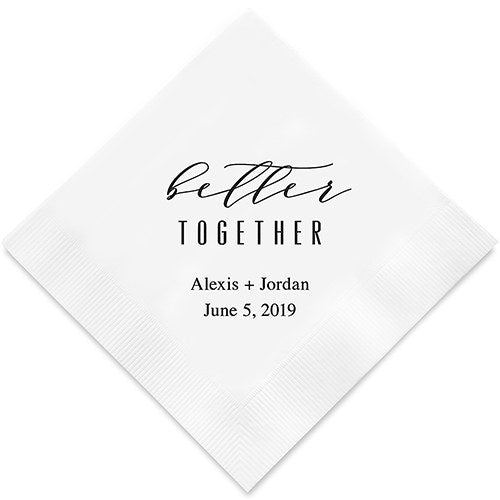 Better Together Printed Paper Napkins
