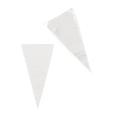 Clear Cellophane Cone Shaped Candy Bags
