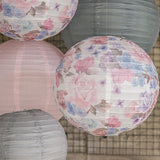 Floral Watercolor Paper Lantern