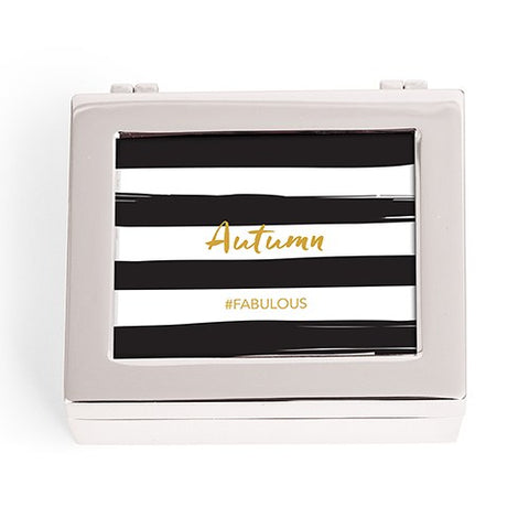 Modern Jewelry Box - Striped Print