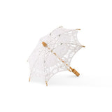 Antique Minature Lace Parasol - White