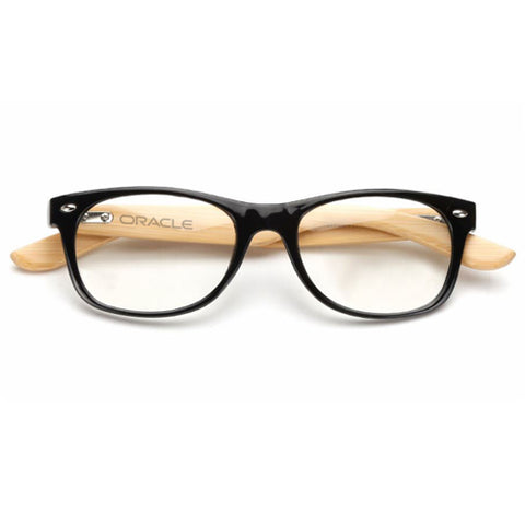 Custom Wooden Computer Glasses - Black