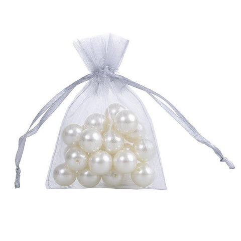 50 Sheer Fairy Pouches - White