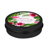 tin can favors flamingo party black