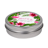 tin can favors flamingo party silver