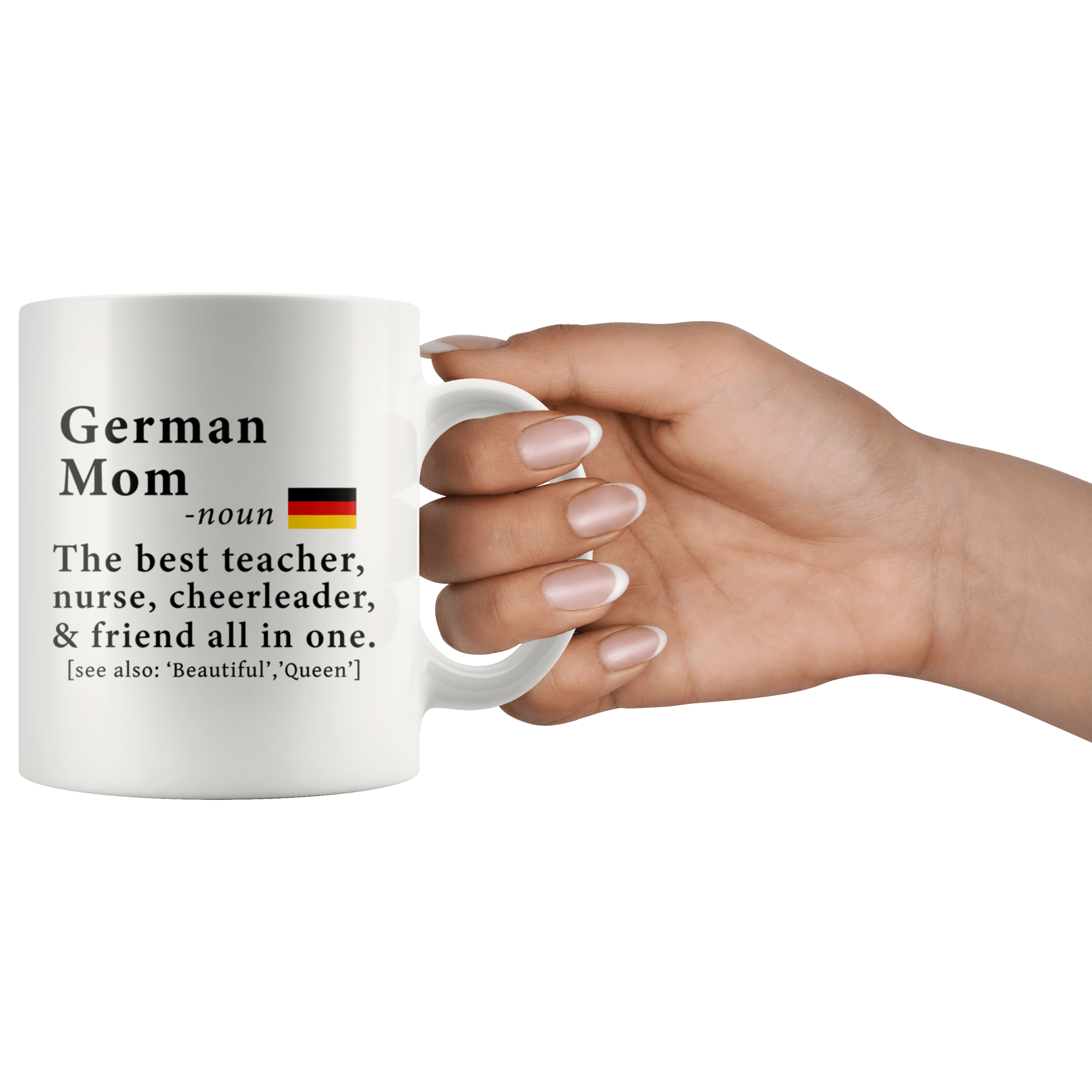 German Mom Definition Germany Deutschland Flag Mothers Day 11oz Whit Robustcreative