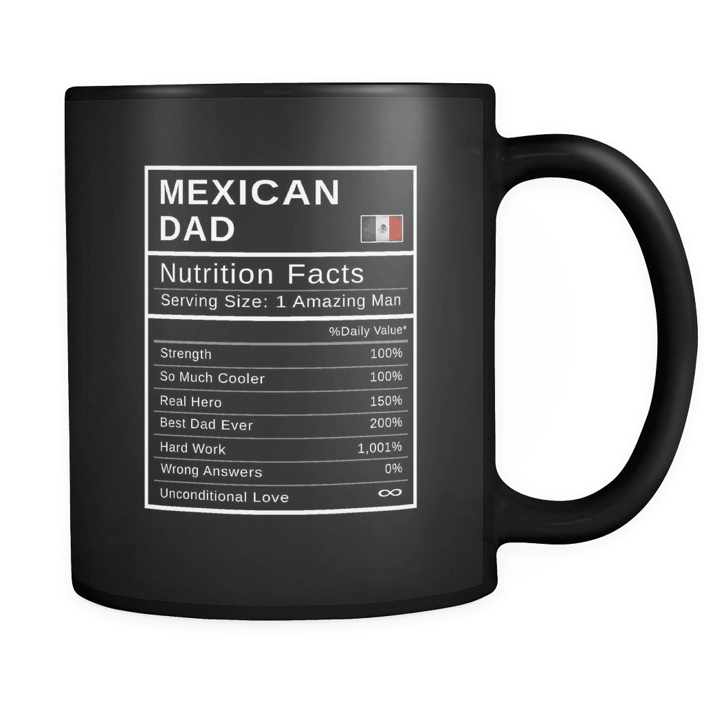 Download Mexican Dad, Nutrition Facts Fathers Day Hero Gift ...