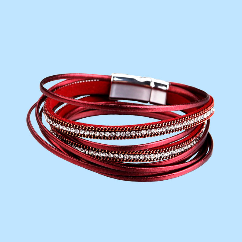 Aveney - Ainsley Charm Bracelet Red