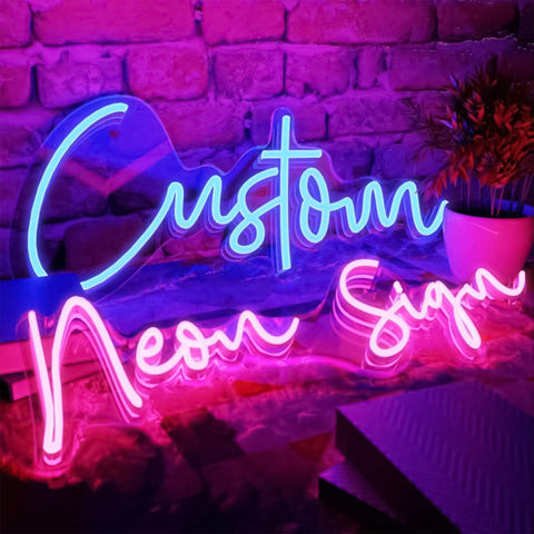 custom neon sign make it count positive quotes RGB color changing functionality for birthdays, weddings, businesses, office, restaurants, nail salons