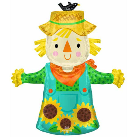 36" SuperShape Fall Scarecrow Foil Balloon