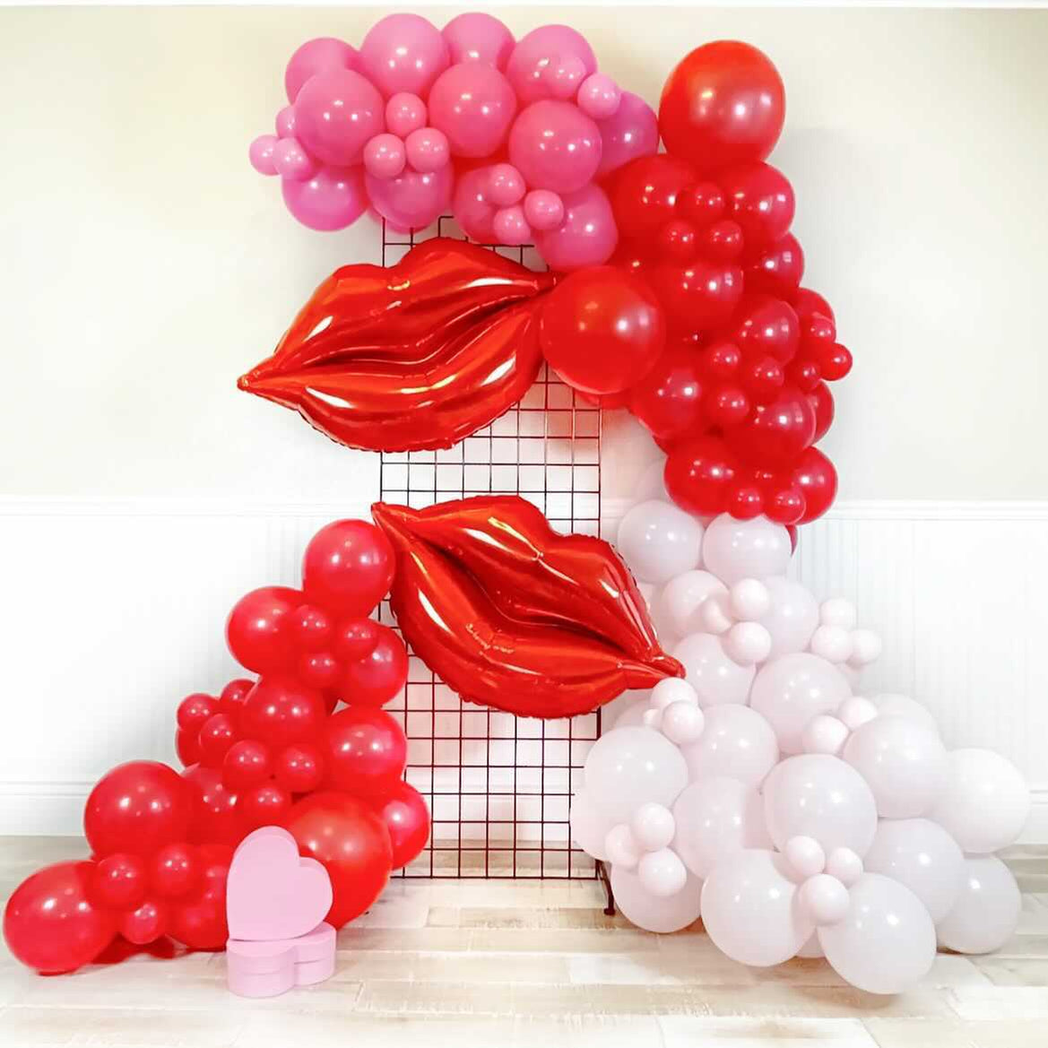 sweet16 red ballon garlands
