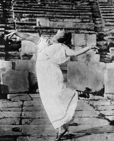 WOMAN DANCING ANCIENT GREEK THEATER