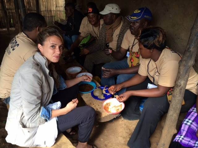 our Bright Sole, Jocelyn, sharing a meal