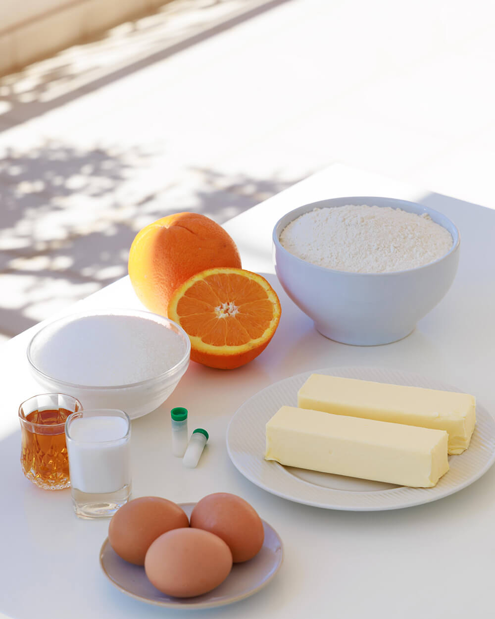 ingredients for Greek koulourakia, greek food, greek easter