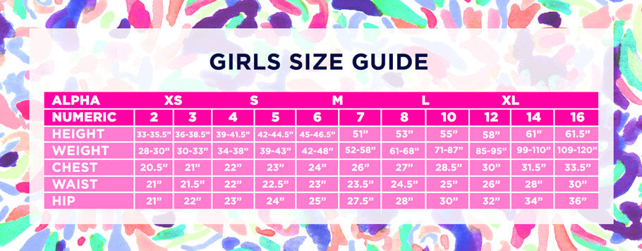 Pink Lily Boutique Size Chart