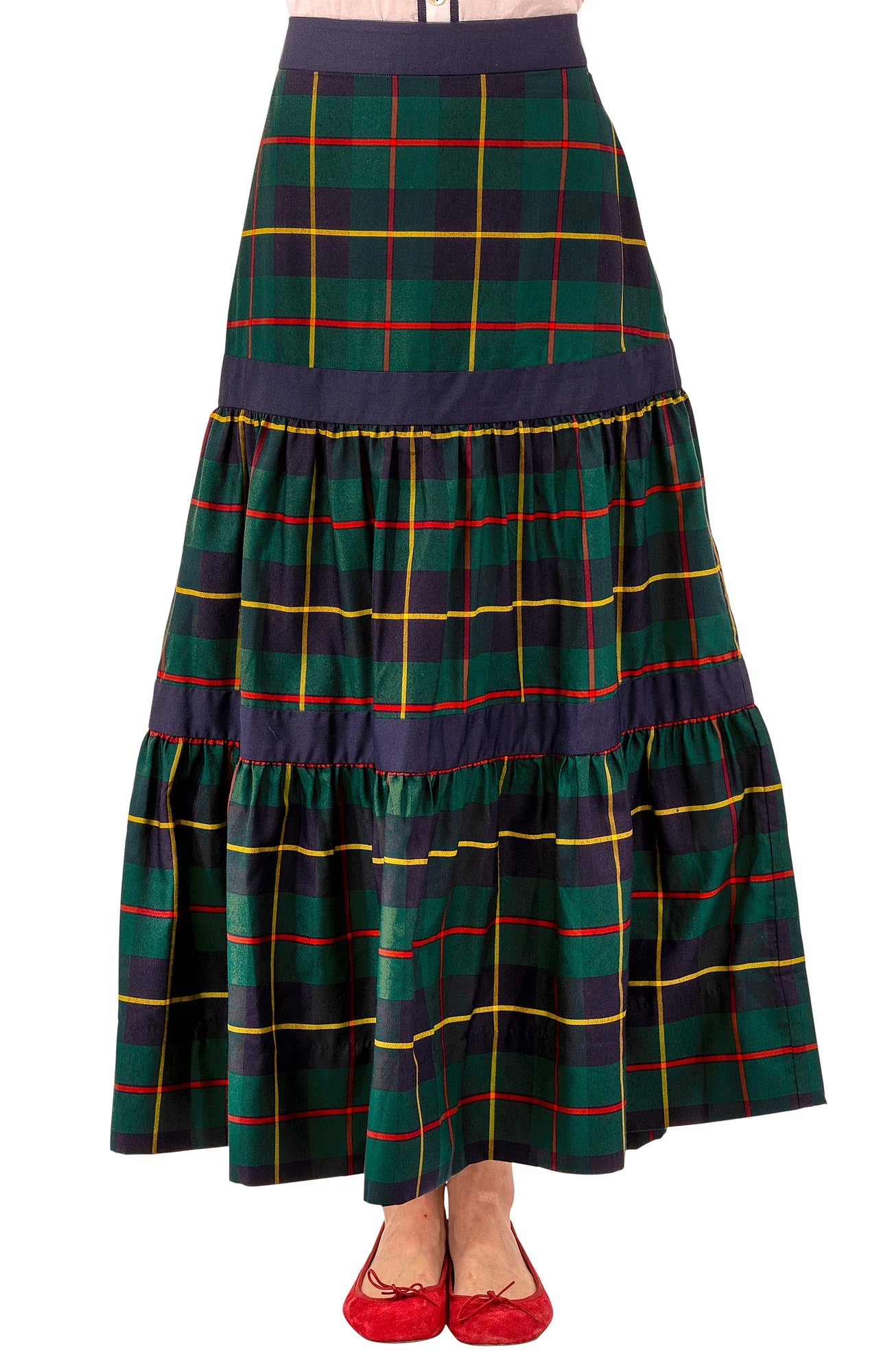 IPANEMA SKIRT PLAIDLY COOPER GREEN MULTI PLAID