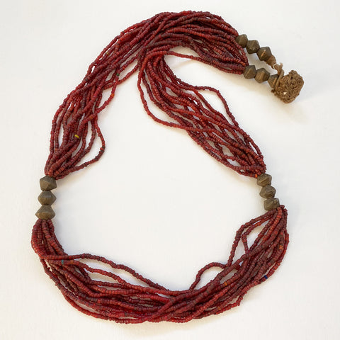 Collectible Antique Brass Orissa Sex Symbol Necklace. 3 strand.2-U