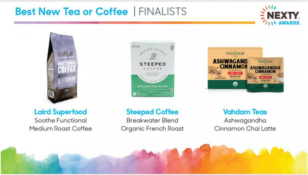 Nexty Award Finalists in Coffee and Tea for Best New Product